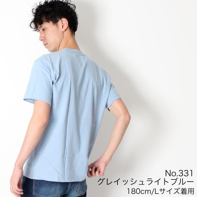 ヘインズ Hanes BEEFY-T Tシャツ 着用 水色