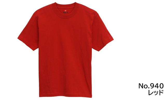 ヘインズ Hanes BEEFY-T Tシャツ 着用 レッド