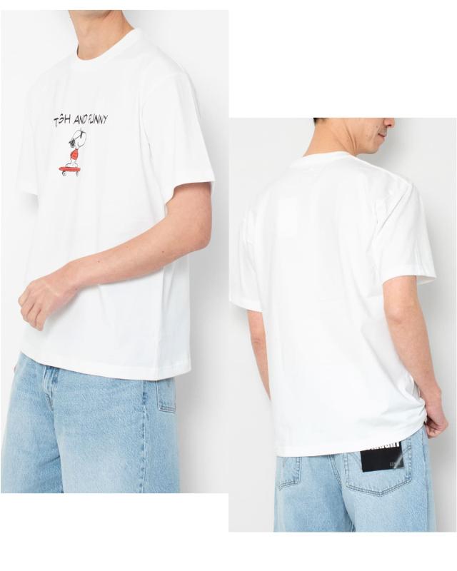 フロントだけのサラリとしたプリントなので、キャラクターデザインが苦手な方にも取り入れやすいtシャツ。