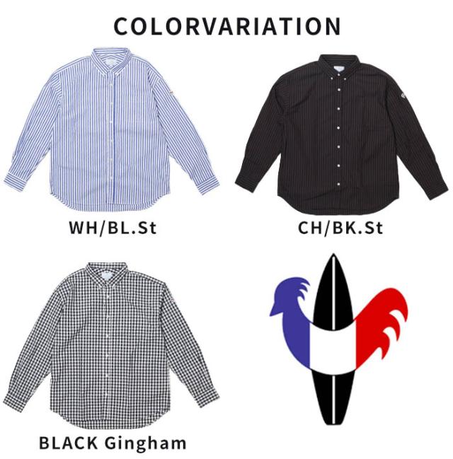 ギンガムチェックシャツ ストライプシャツ 長袖 メンズ カラーバリエーション
