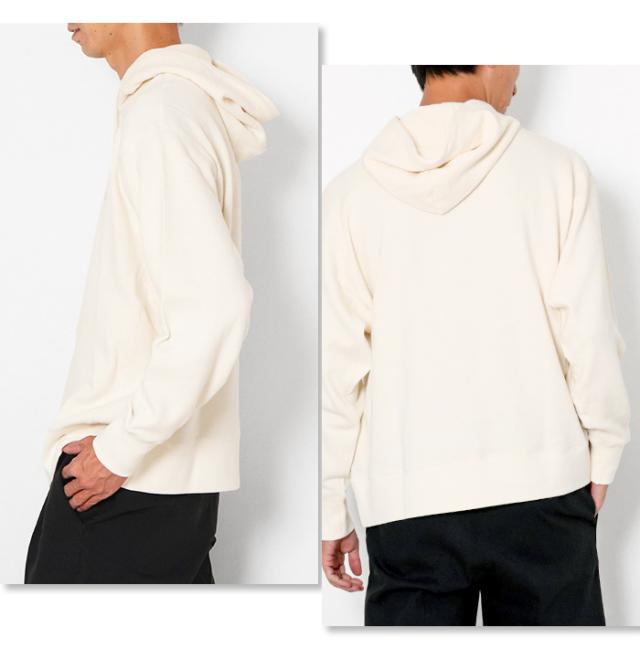 ROARK ロアーク スウェット パーカー フード 長袖 ホワイト 白