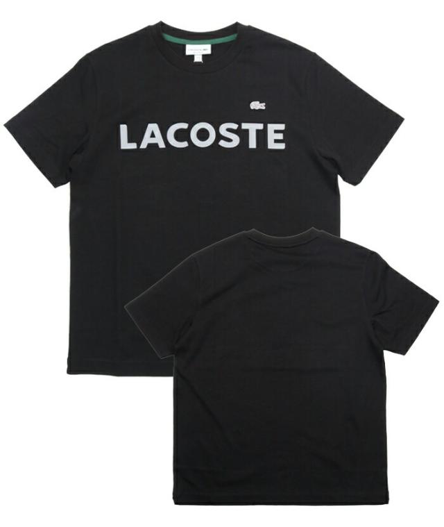 ラコステ LACOSTE Tシャツ 半袖 ロゴ プリント 平置き 表 裏