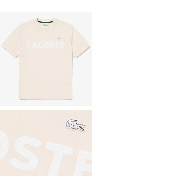 ラコステ LACOSTE Tシャツ 半袖 ロゴ プリント オフホワイト 白 カラーバリエーション