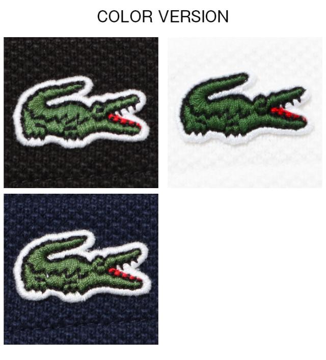 ラコステ LACOSTE 半袖 ポケット Tシャツ 鹿の子 胸ロゴ ワンポイント カラーバリエーション ブラック ホワイト ネイビー