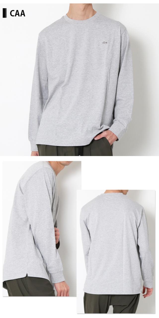 ラコステ TH5583 メンズ ロンT 着用イメージ CCA グレー