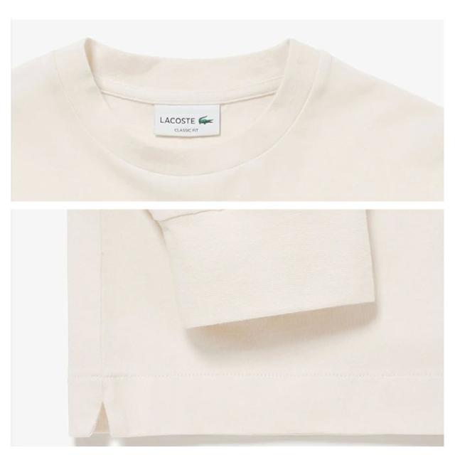 ラコステ TH5583 メンズ ロンT 詳細 デティール 襟 袖