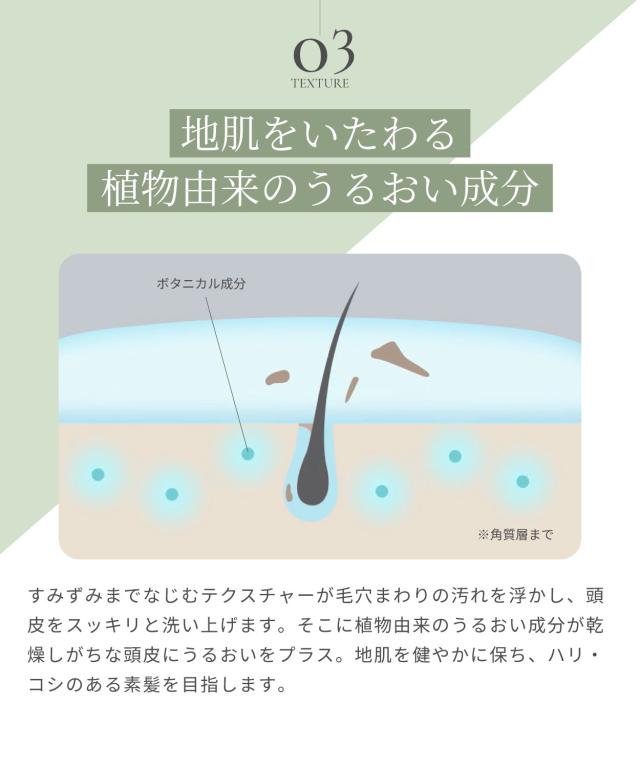 地肌をいたわる植物由来のうるおい成分