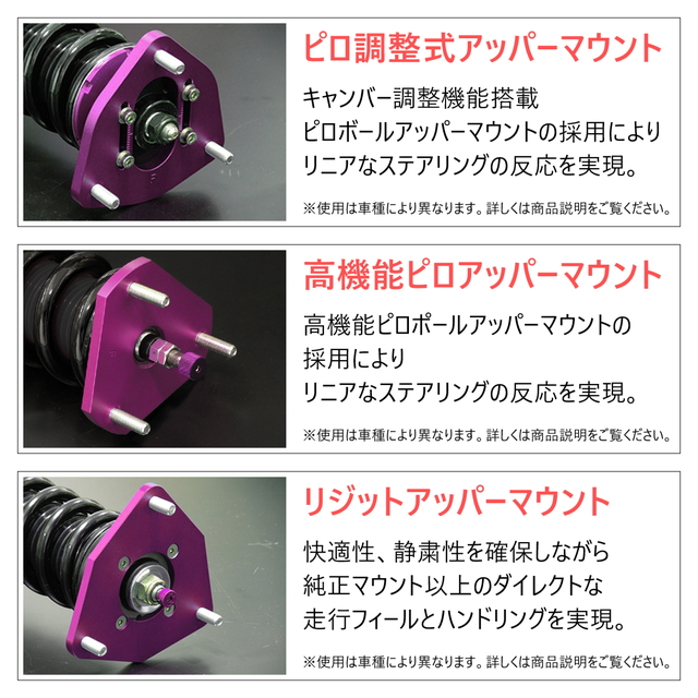超歓迎低価 送料無料 減衰力25段調整 フルタッの通販はau PAY マーケット - PRIENT GARAGE|商品ロットナンバー:468099533 車高調キット TOYOTA JZZ30 ソアラ専用 ピロ/リジットマウント 豊富な特価
