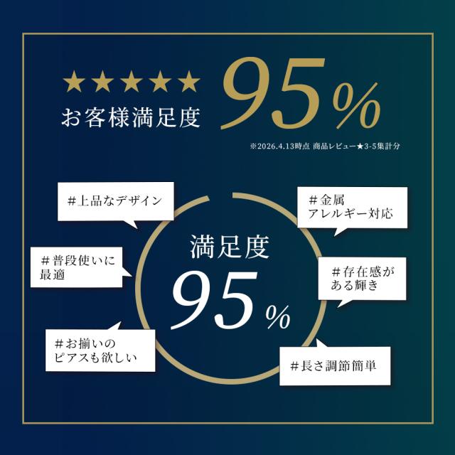 お客様満足度95%