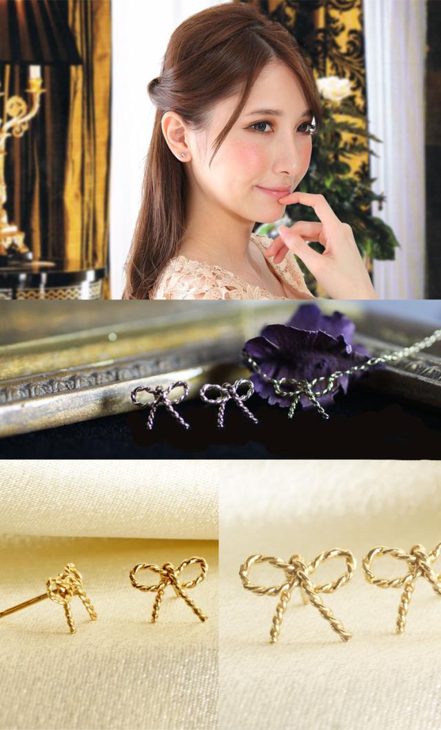 お得高品質 10Kゴールドリボンピアス 結婚記念日 人気の通販はau PAY マーケット - ジュエリー工房クレメンティア|商品ロットナンバー:472349743 誕生日プレゼント 女性 彼女 妻 超激得低価
