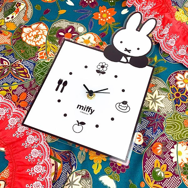 ミッフィー グッズ MIFFY インテリアクロック のっかり BK ミッフィー グッズ MIFFY インテリアクロック のっかり BK