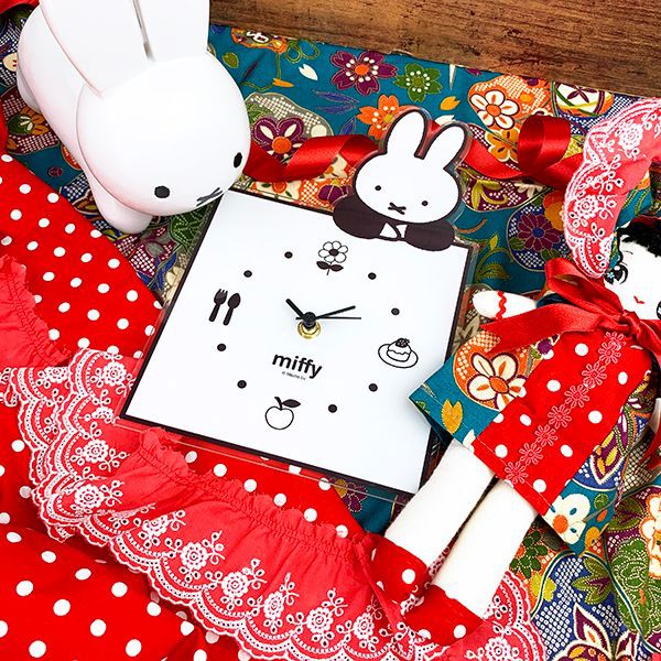 ミッフィー グッズ MIFFY インテリアクロック のっかり BK ミッフィー グッズ MIFFY インテリアクロック のっかり BK
