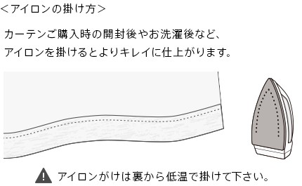 アイロンの掛け方