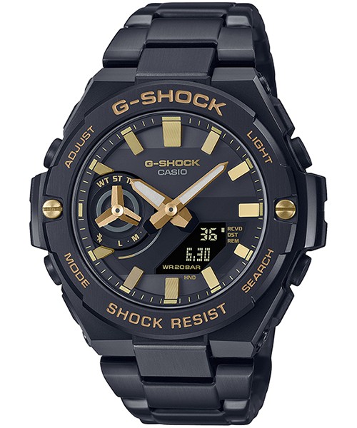 G-SHOCK G-STEEL ゴールド ブラック GST-B500BD-1A9JF メンズ 腕時計 ...