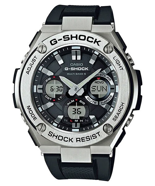 G-SHOCK G-STEEL 電波ソーラー メンズ 腕時計 アナログ デジタル シルバー ブラック メタル GST-W110-1AJF 国内正規品  カシオの通販はau PAY マーケット - ザ・クロックハウス au PAY マーケット店 | au PAY マーケット－通販サイト