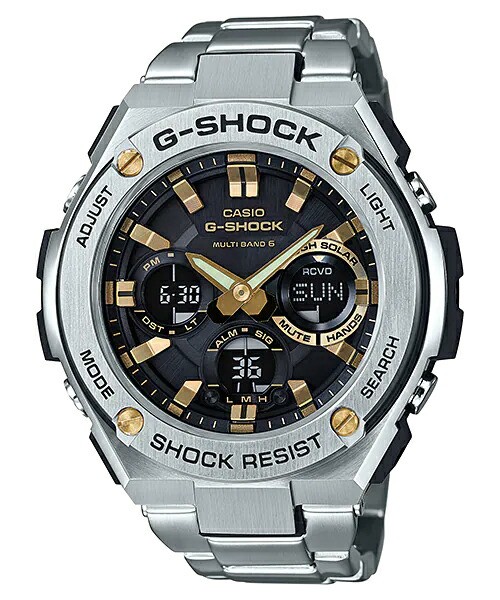 G-SHOCK G-STEEL 電波ソーラー メンズ 腕時計 アナログ デジタル シルバー メタルバンド GST-W110D-1A9JF 国内正規品  カシオの通販はau PAY マーケット - ザ・クロックハウス au PAY マーケット店 | au PAY マーケット－通販サイト