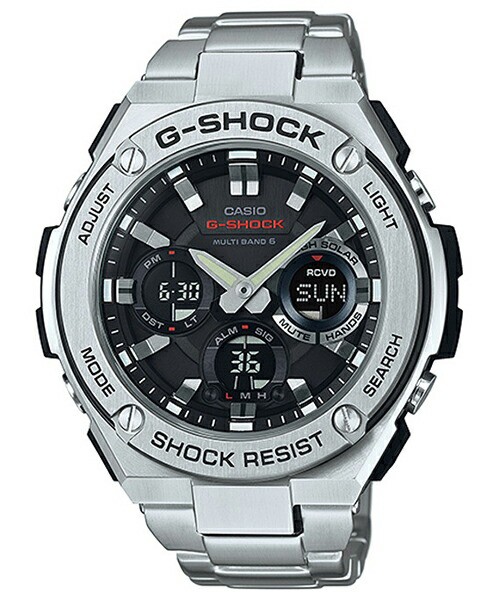 G-SHOCK G-STEEL 電波ソーラー メンズ 腕時計 アナログ デジタル シルバー ブラック メタル GST-W110-1AJF 国内正規品  カシオの通販はau PAY マーケット - ザ・クロックハウス au PAY マーケット店 | au PAY マーケット－通販サイト