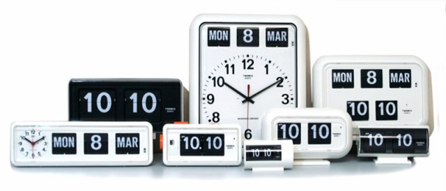 TWEMCO トゥエンコ 電波 掛時計 パタパタ時計 フリップクロック