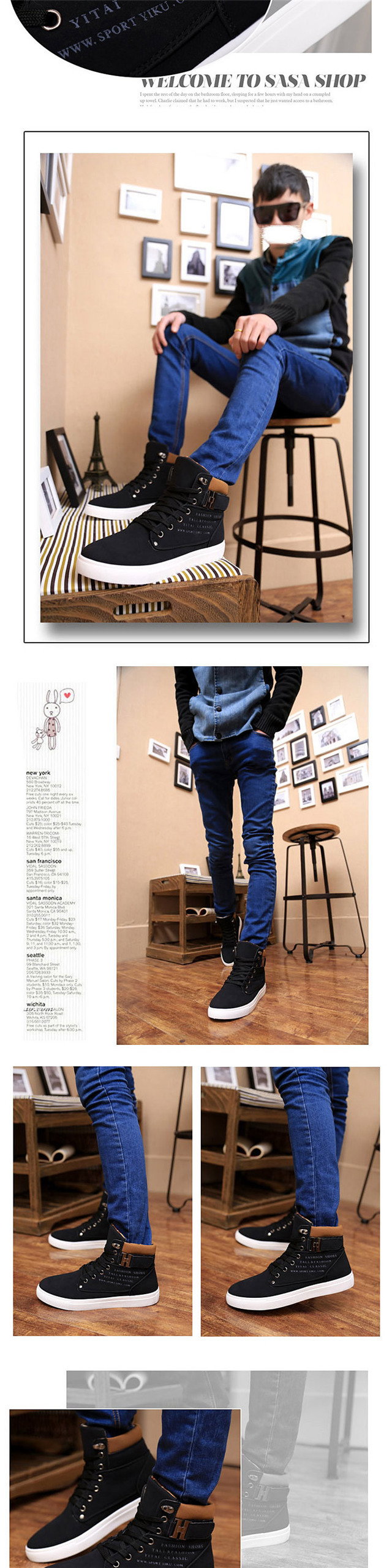 秋新作 ハイカット スニーカー メンズ ウォーキングシューズ 24〜28.5cm 運動靴 メンズ 靴 シューズ ジョギング