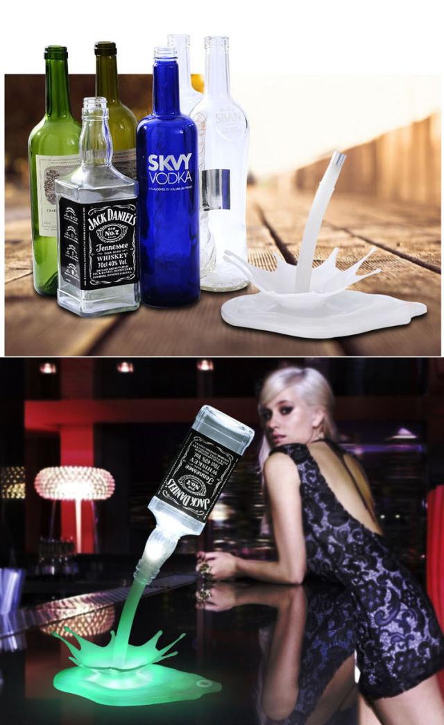 インテリア ライト ボトルライト LED 7色変化 USB充電式【グッズ 雑貨