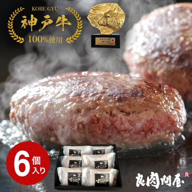 こだわり高品質 プレミアム ハンバーグ 6個入り