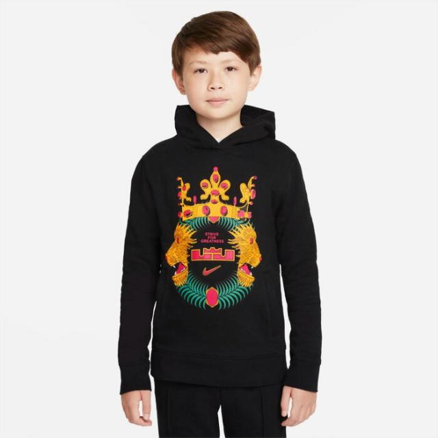 NIKE/ナイキ バスケットボール トップス YTHLBJプルオーバーL/Sフーディ