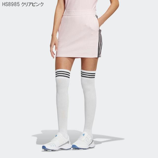 アディダス ゴルフ スリーストライプス ストレッチプルオンスカート レディース 2023年春夏モデル NMJ64
