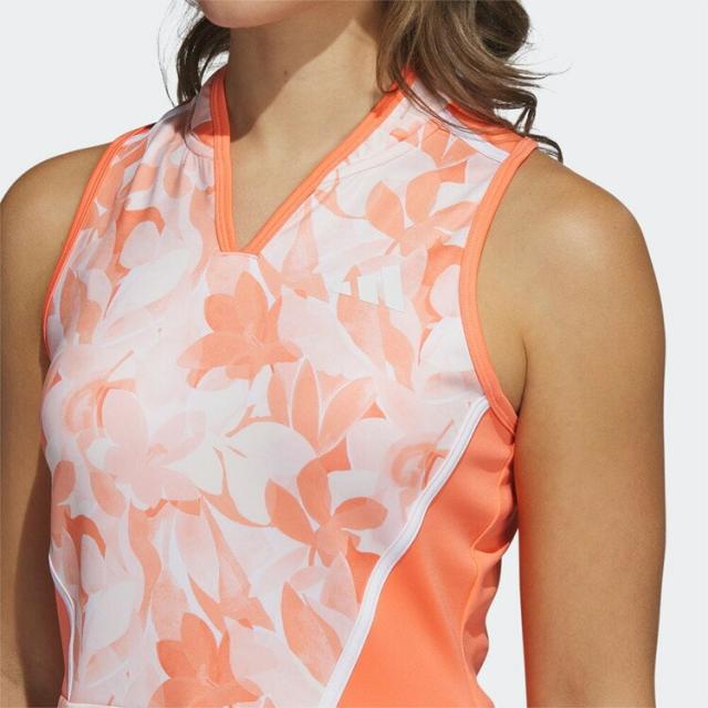 アディダス ゴルフ エナジーフラワープリント ノースリーブワンピース レディース 2023年春夏モデル BWI22