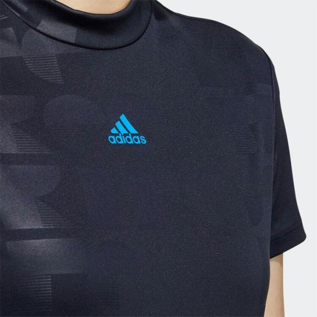 アディダス ゴルフ エンボスプリントS/Sモックネックシャツ レディース 2022年春夏モデル TO688