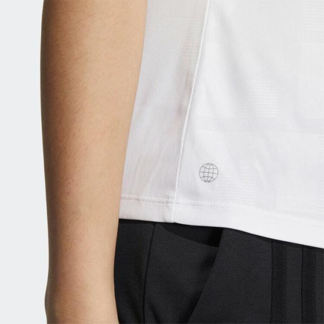 アディダス ゴルフ エンボスプリントS/Sモックネックシャツ レディース 2022年春夏モデル TO688