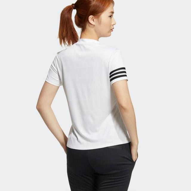 アディダス ゴルフ エンボスプリントS/Sモックネックシャツ レディース 2022年春夏モデル TO688