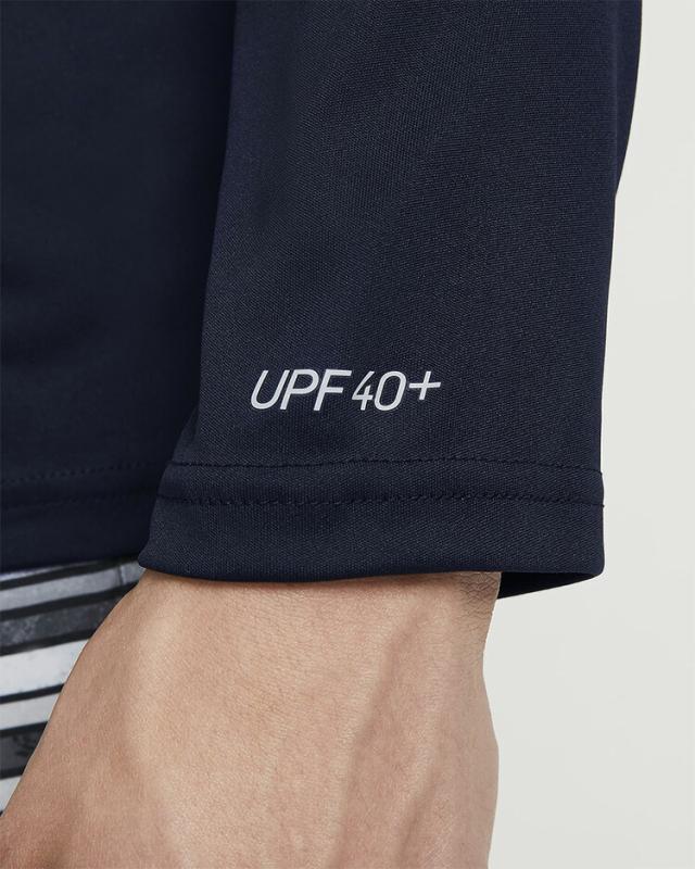 ナイキ ラッシュガード NIKE ESSENTIAL LS HYDROGUARD 長袖 ラッシュガード ミッドナイトネイビー NESSA587-440