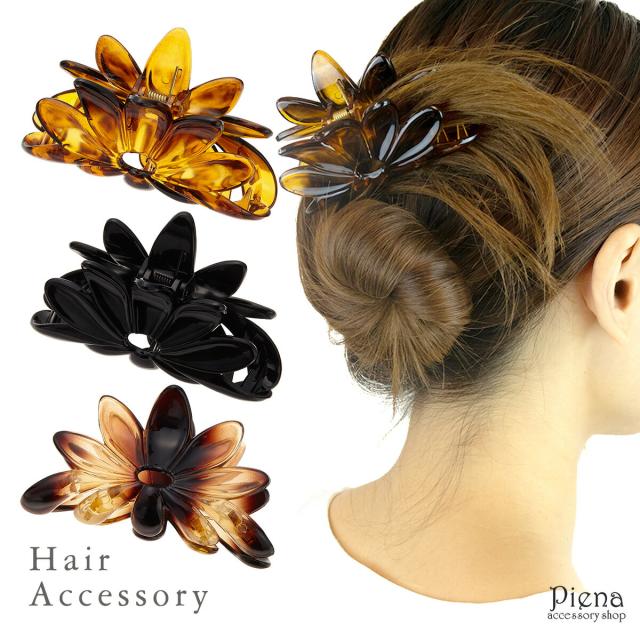 THE FRENCH ATELIER ヘアクリップ ブラウン（France Luxe