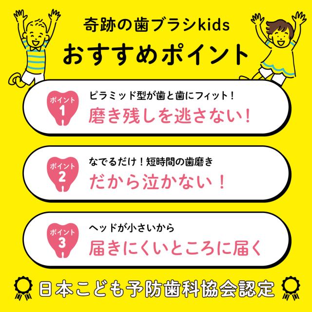 奇跡の歯ブラシkidsのポイント