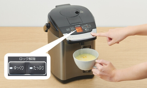 タイガー魔法瓶　蒸気レスVE電気まほうびん　とく子さん　3.0L　ブラック　PIG-H300K