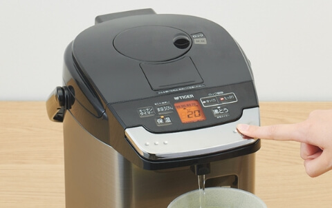 タイガー魔法瓶　蒸気レスVE電気まほうびん　とく子さん　3.0L　ブラック　PIG-H300K