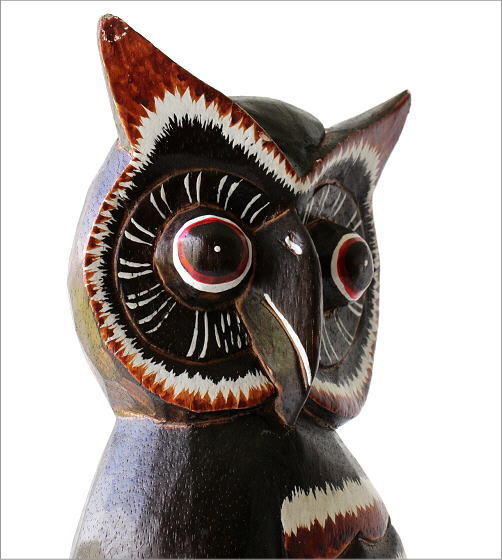 フクロウ 置物 木製 玄関 インテリア 可愛い ふくろう 雑貨 鳥