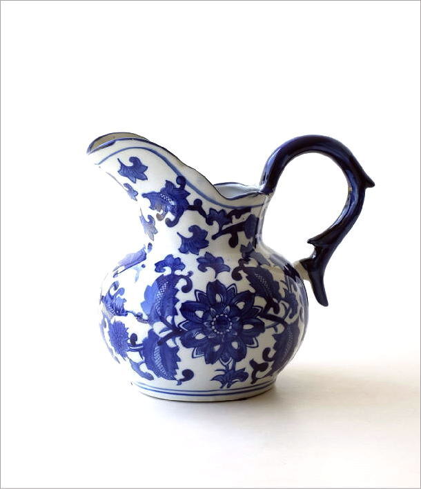 フラワーベース 花瓶 陶器 花器 おしゃれ シノワズリ モダン