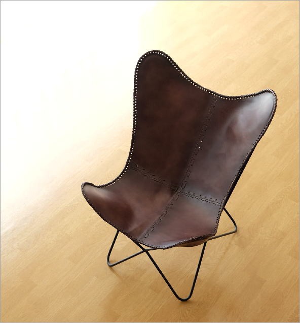レザーチェア 本革 アイアン アンティーク レトロ 革製 椅子 イス 