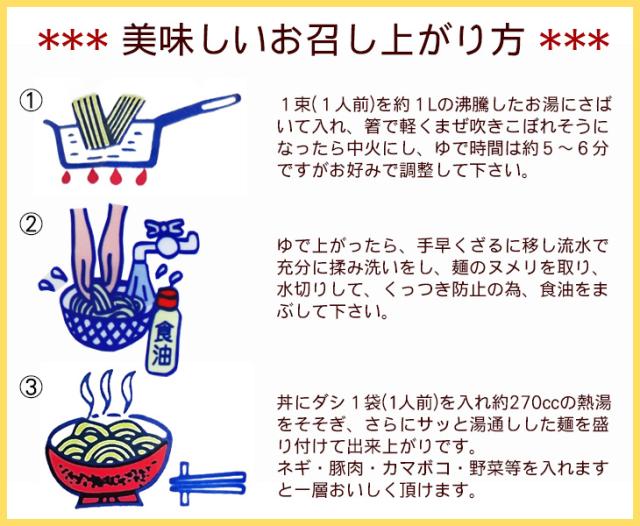 マルタケ沖縄そばのお召し上がり方