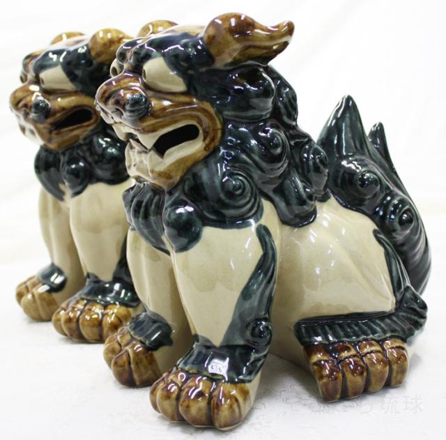 琉球焼きシーサー(特大)立ち正面 アップ