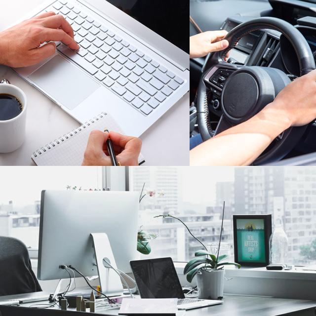 長時間座ることが多い