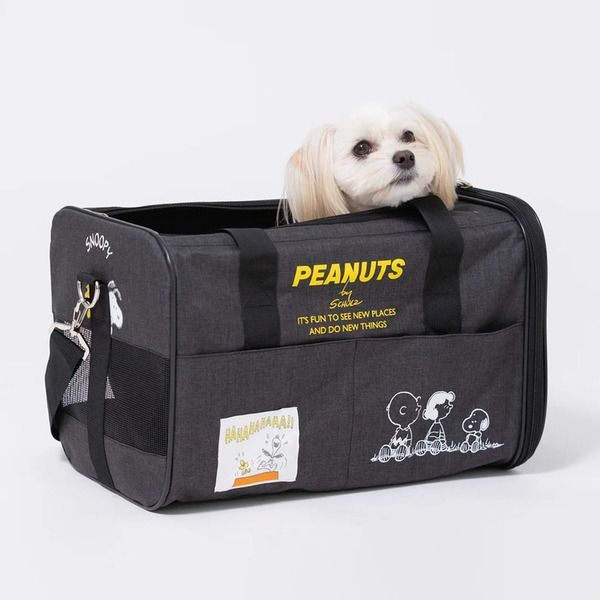 バッグキャリースヌーピー可愛いキャラクター人気ペット犬猫スリーアローズSNOOPYタンクキャリーS