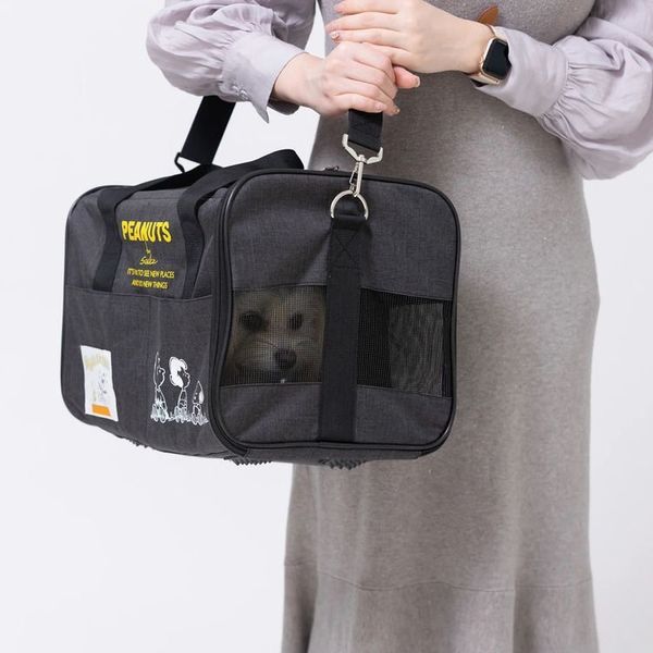 バッグキャリースヌーピー可愛いキャラクター人気ペット犬猫スリーアローズSNOOPYタンクキャリーS