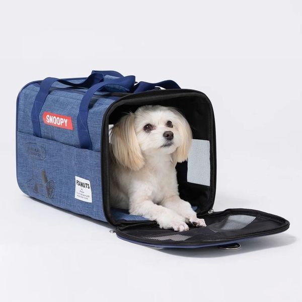 バッグキャリースヌーピー可愛いキャラクター人気ペット犬猫スリーアローズSNOOPYタンクキャリーS