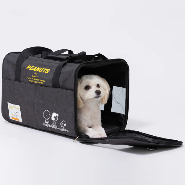 バッグキャリースヌーピー可愛いキャラクター人気ペット犬猫スリーアローズSNOOPYタンクキャリーM