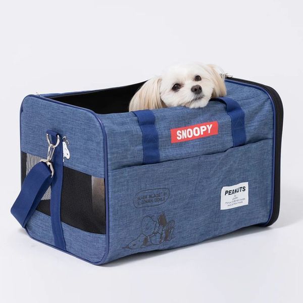 バッグキャリースヌーピー可愛いキャラクター人気ペット犬猫スリーアローズSNOOPYタンクキャリーM