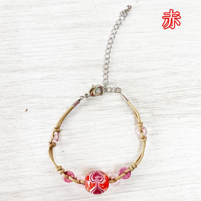 とんぼ玉 ブレス トンボ玉 琉球ガラス アクセサリー 誕生日