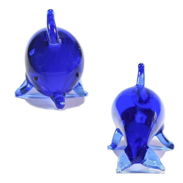 波のりイルカ ガラス M