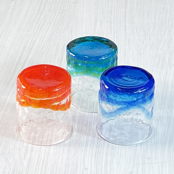 潮騒でこぼこグラス